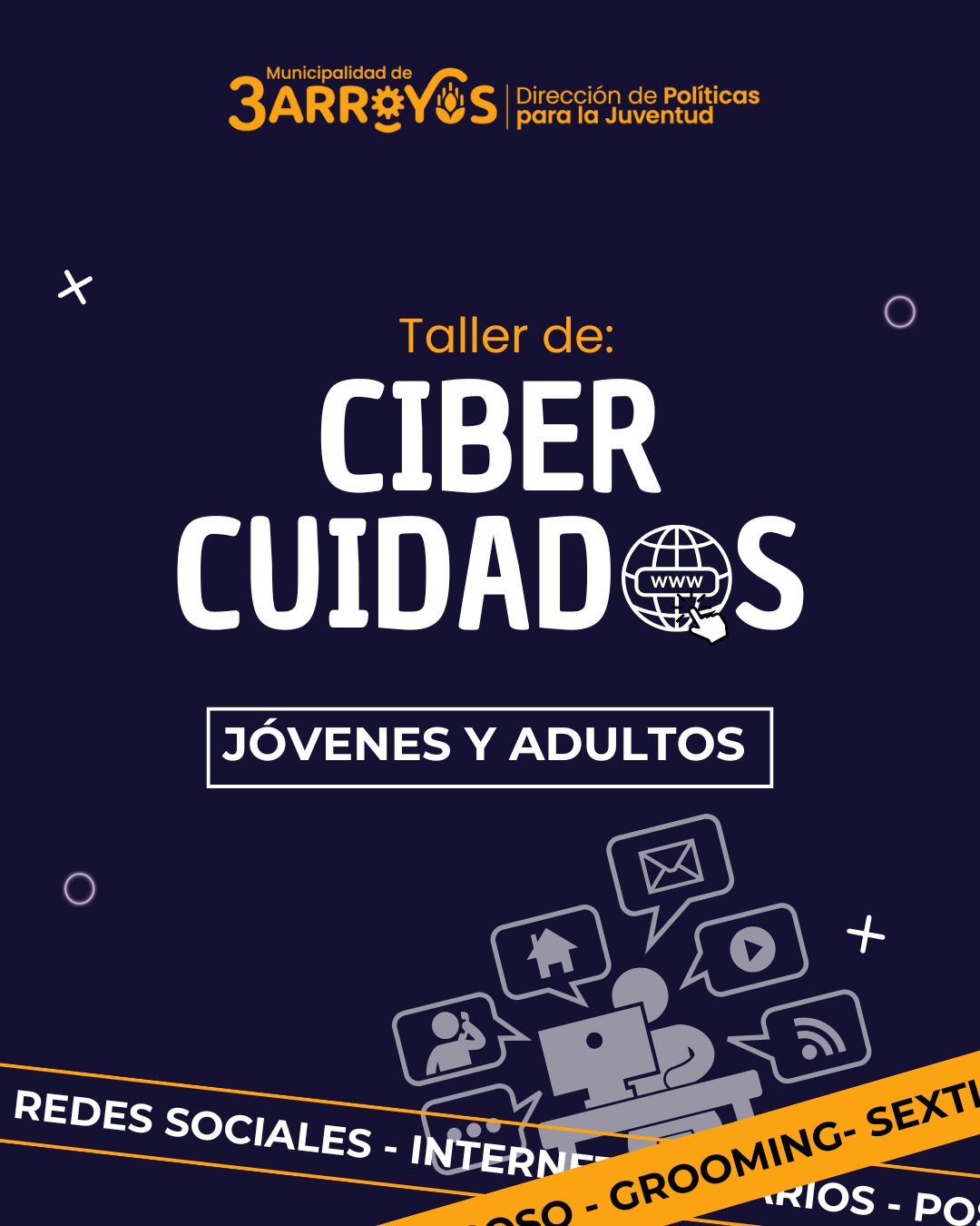 Políticas para la Juventud ofrece taller gratuito de cibercuidados para jóvenes y adultos 