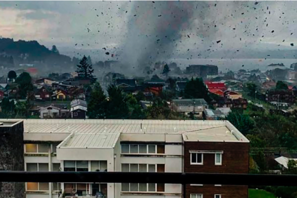 Chile: un tornado azotó Puerto Varas, dejó 19 heridos y severos daños