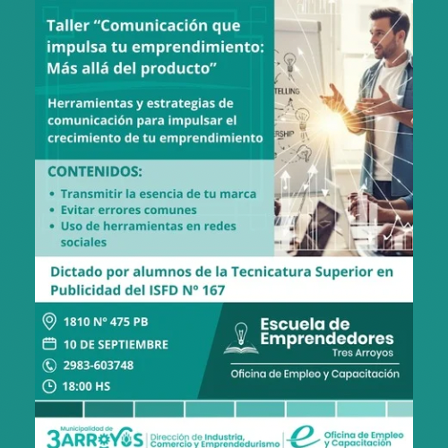 Nueva edición del taller “Comunicación que impulsa tu emprendimiento”