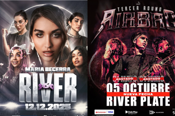 Dos nuevos shows en River: Mar&iacute;a Becerra y Airbag anunciaron fechas 